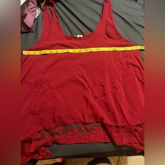 FREE People red  high low tank - Picture 5 of 7